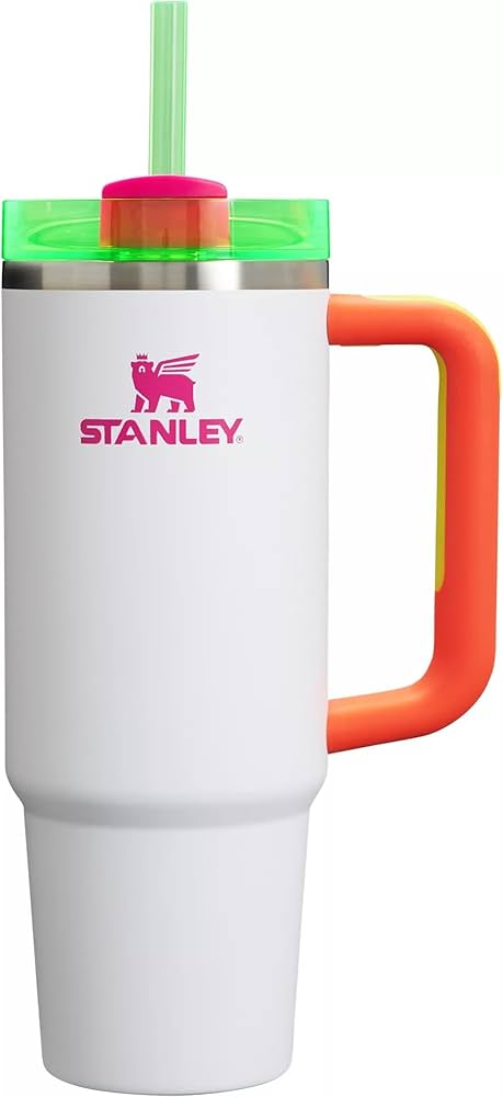 Stanley Quencher 30 Oz White Neon