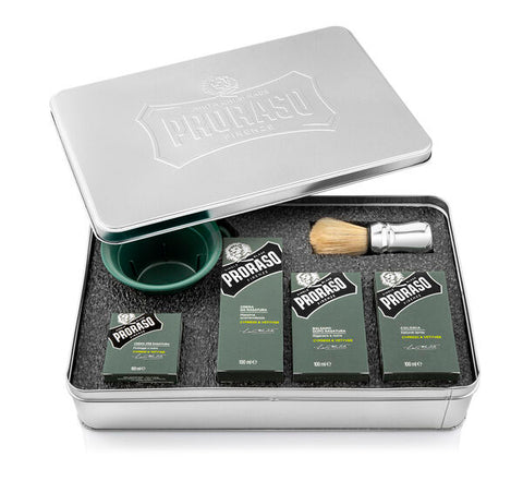 Metal shaving set